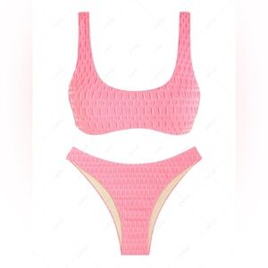 NEW✨ Pink ZAFUL Textured Bikini